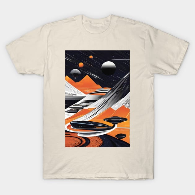 Sci fi Soviet space art T-Shirt by Spaceboyishere